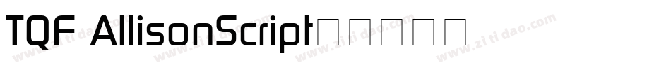 TQF_ AllisonScript字体转换